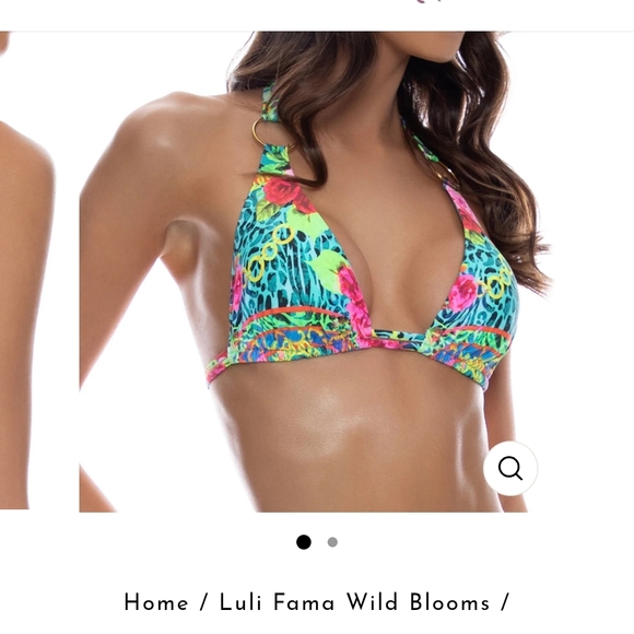 Luli Fama Tropical Vibes Bikini Top - Picture 1 of 3